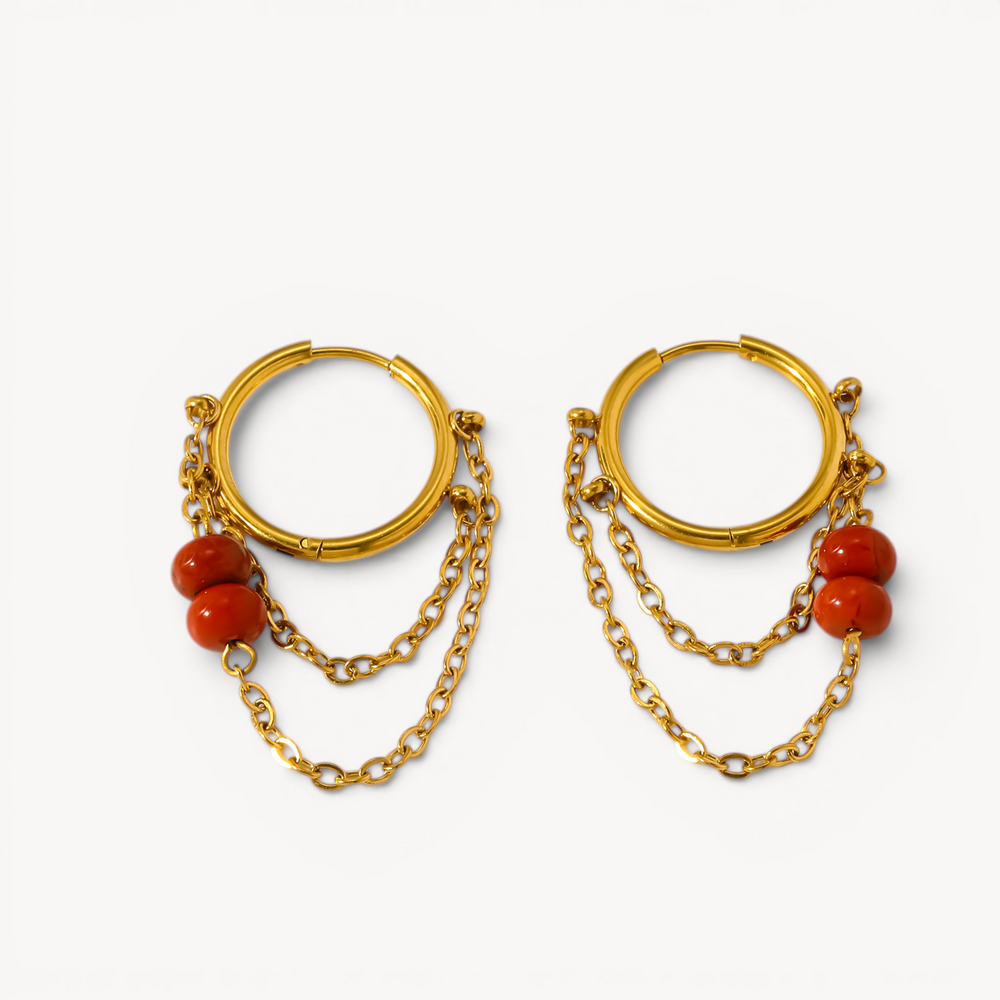 Orecchini Hoop Rebel Stone