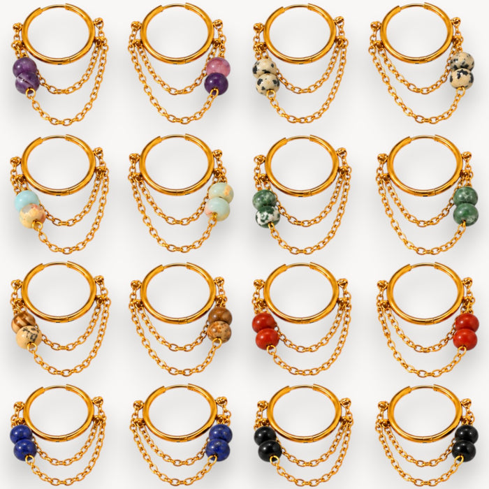 Orecchini Hoop Rebel Stone