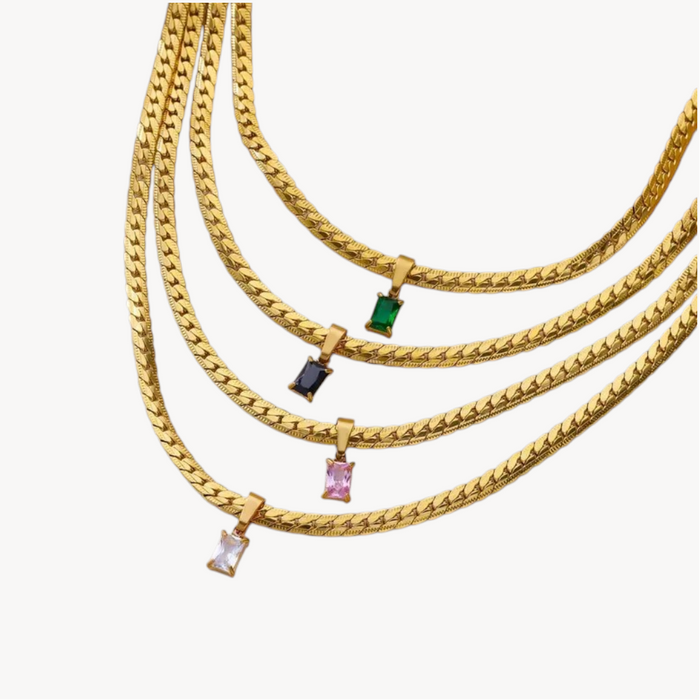 Collana Bold Baguette