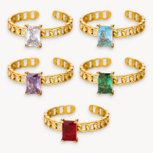 Anello Incanto Baguette · Bianco