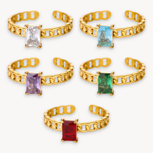 Anello Incanto Baguette