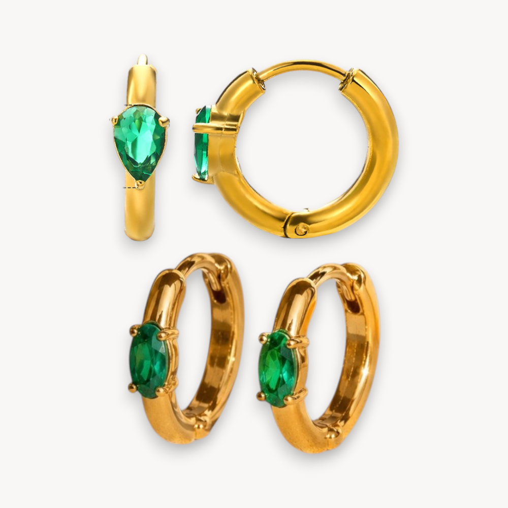 Orecchini Hoop Sparkly Shape Color