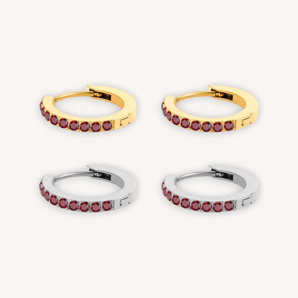 Orecchini Hoop Lunaire Color