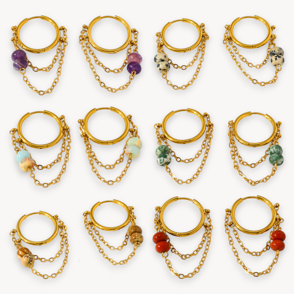 Orecchini Hoop Rebel Stone
