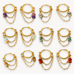 Orecchini Hoop Rebel Stone