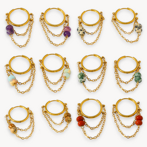 Orecchini Hoop Rebel Stone