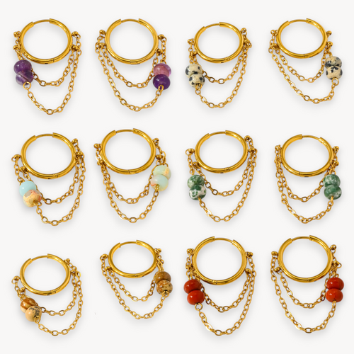 Orecchini Hoop Rebel Stone