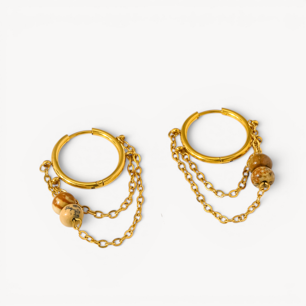 Orecchini Hoop Rebel Stone