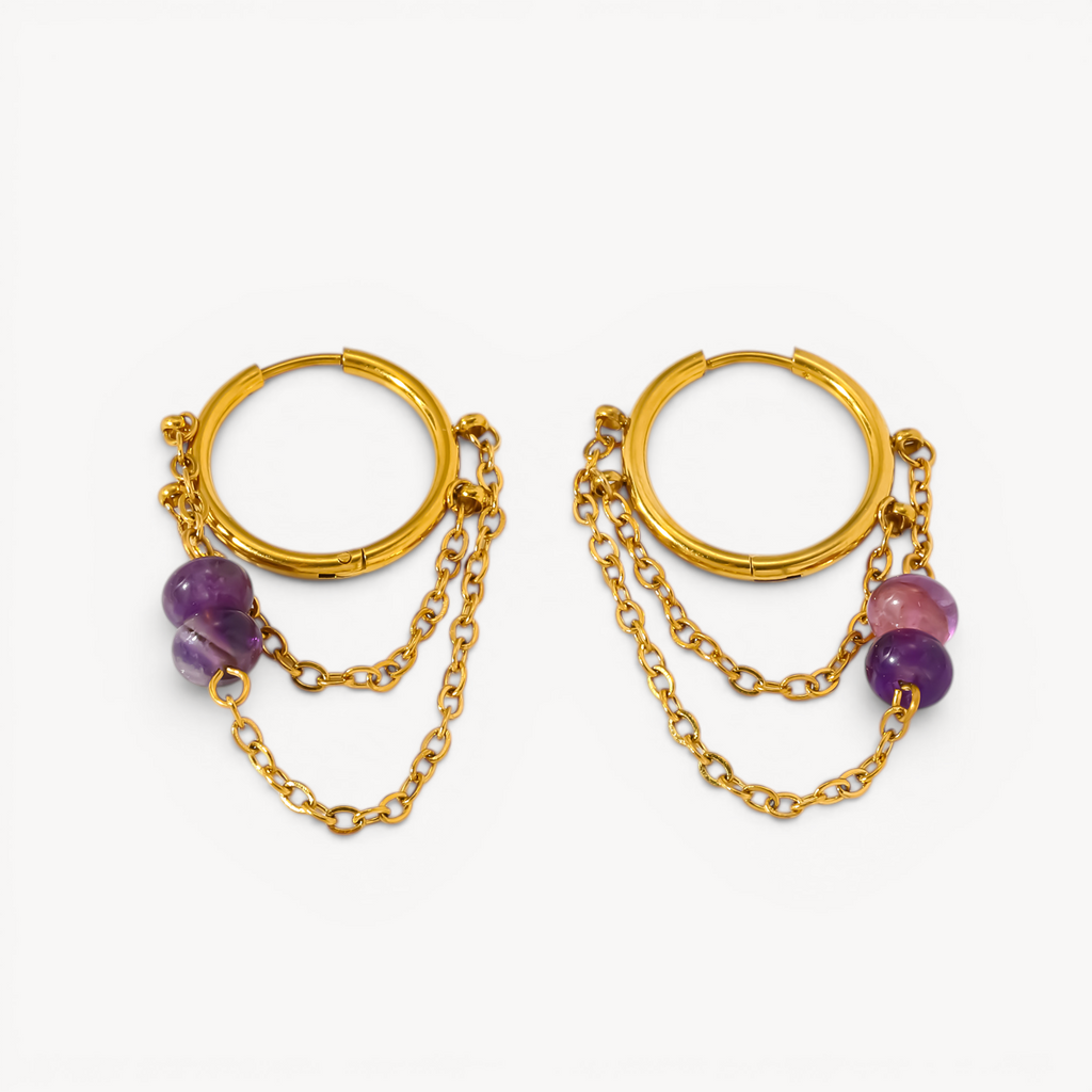 Orecchini Hoop Rebel Stone
