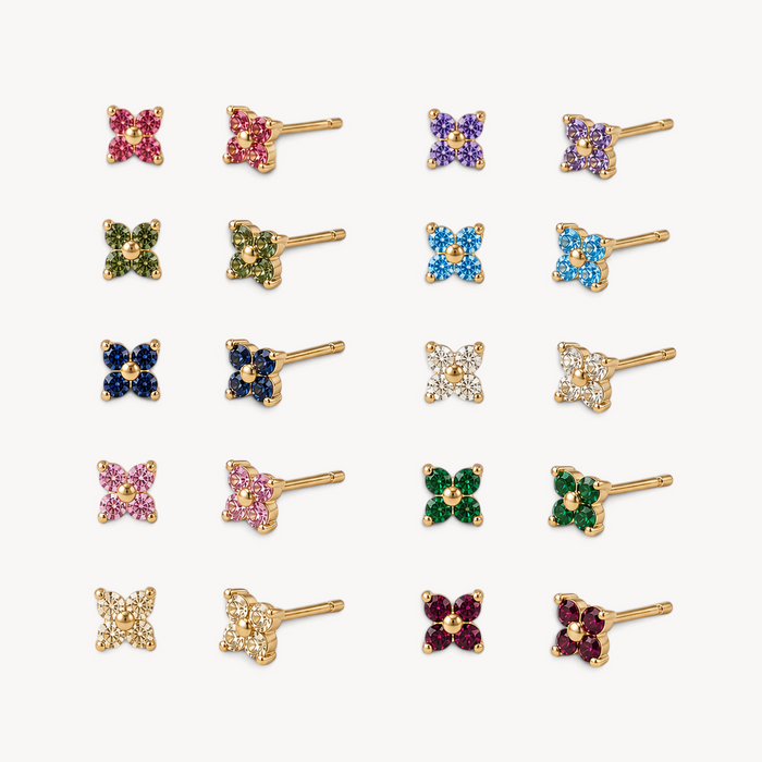 Orecchini Tiny Bloom Crystal