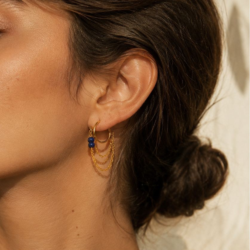 Orecchini Hoop Rebel Stone