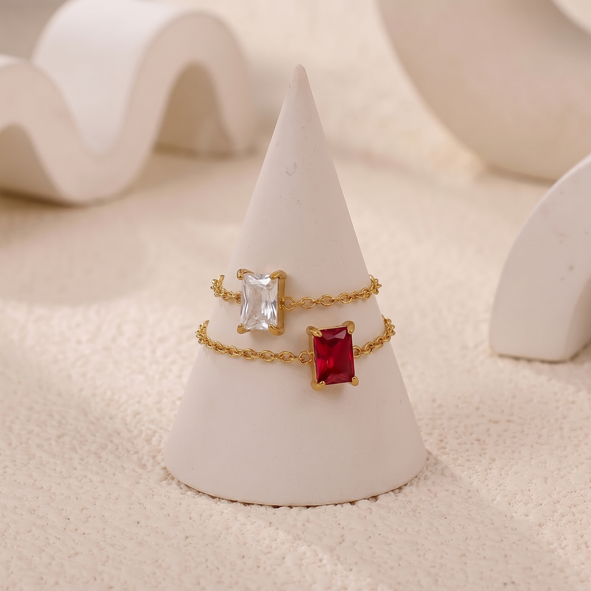 Anello Chainy Baguette