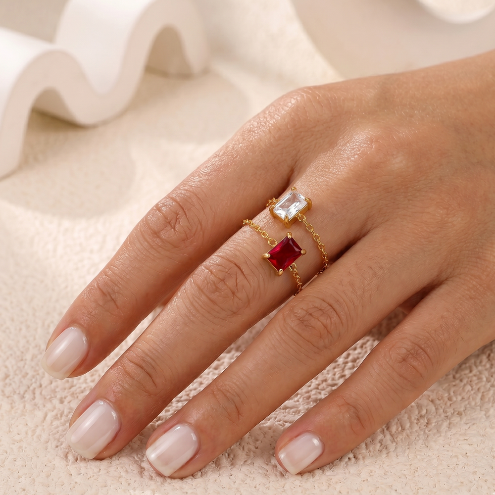Anello Chainy Baguette