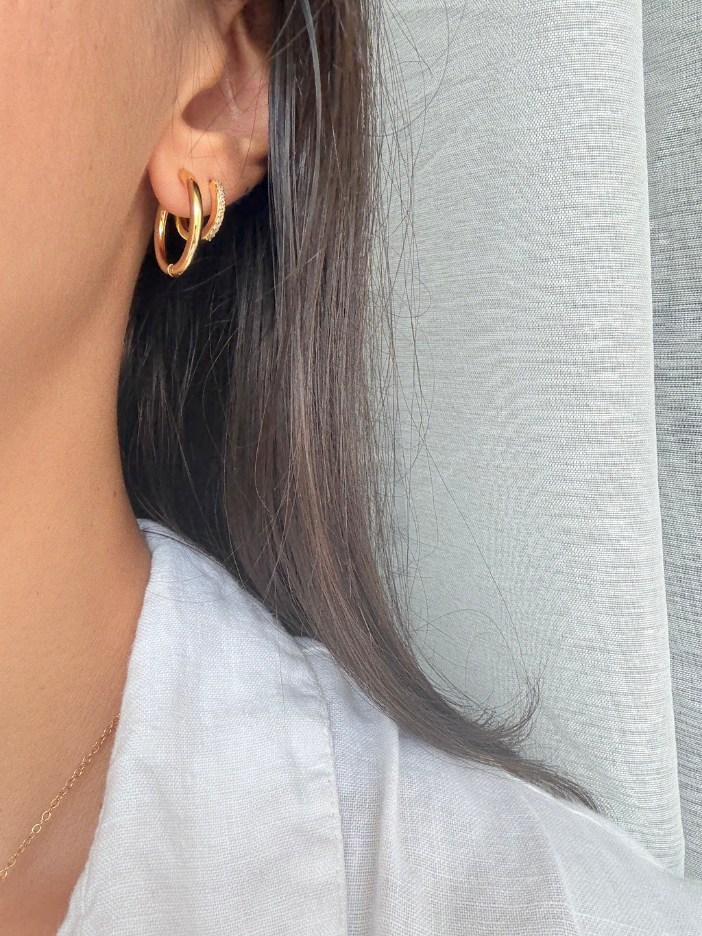 Orecchini Pure Loop Gold 1.6