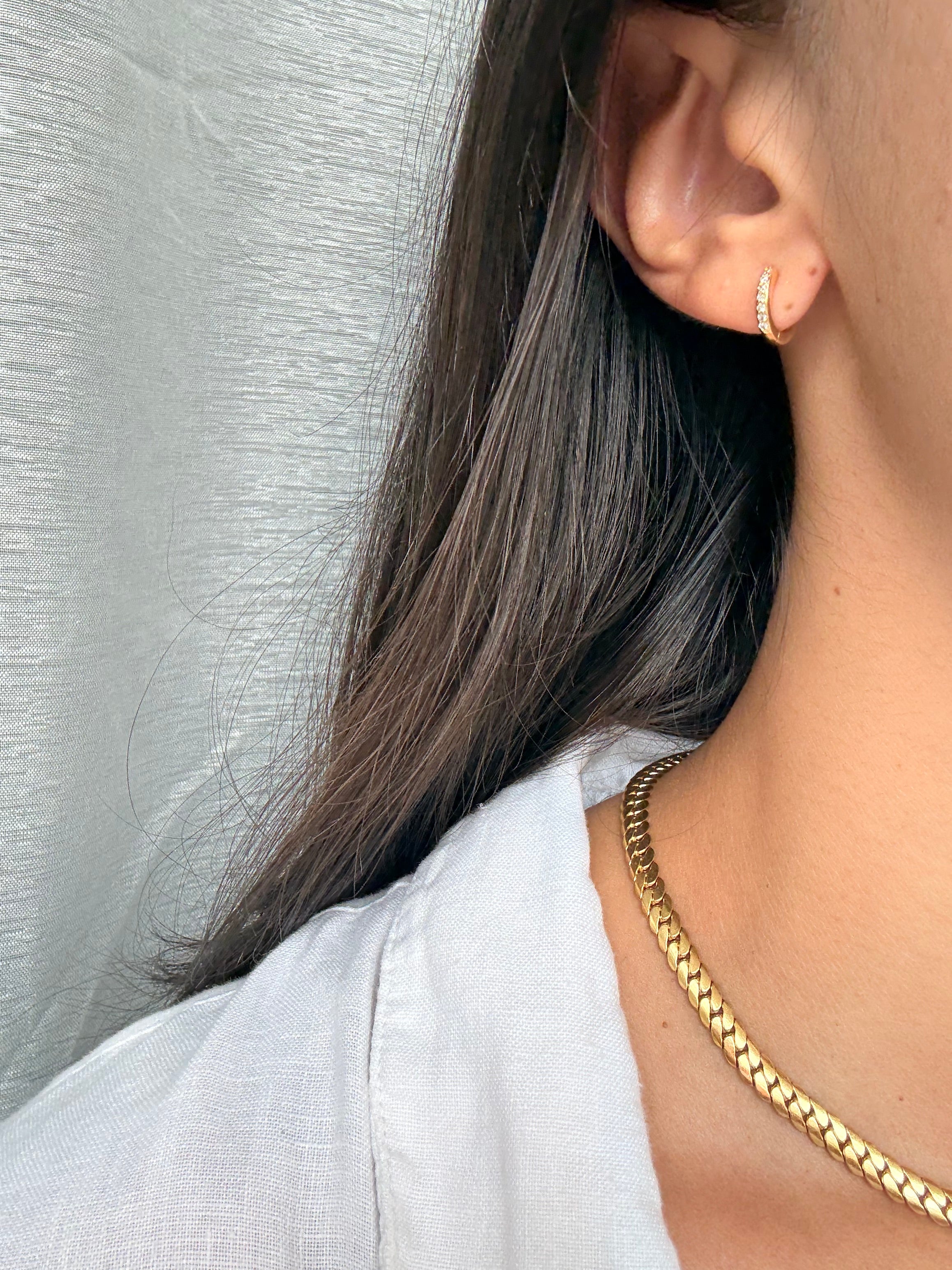 Orecchini Lunaire Gold Small