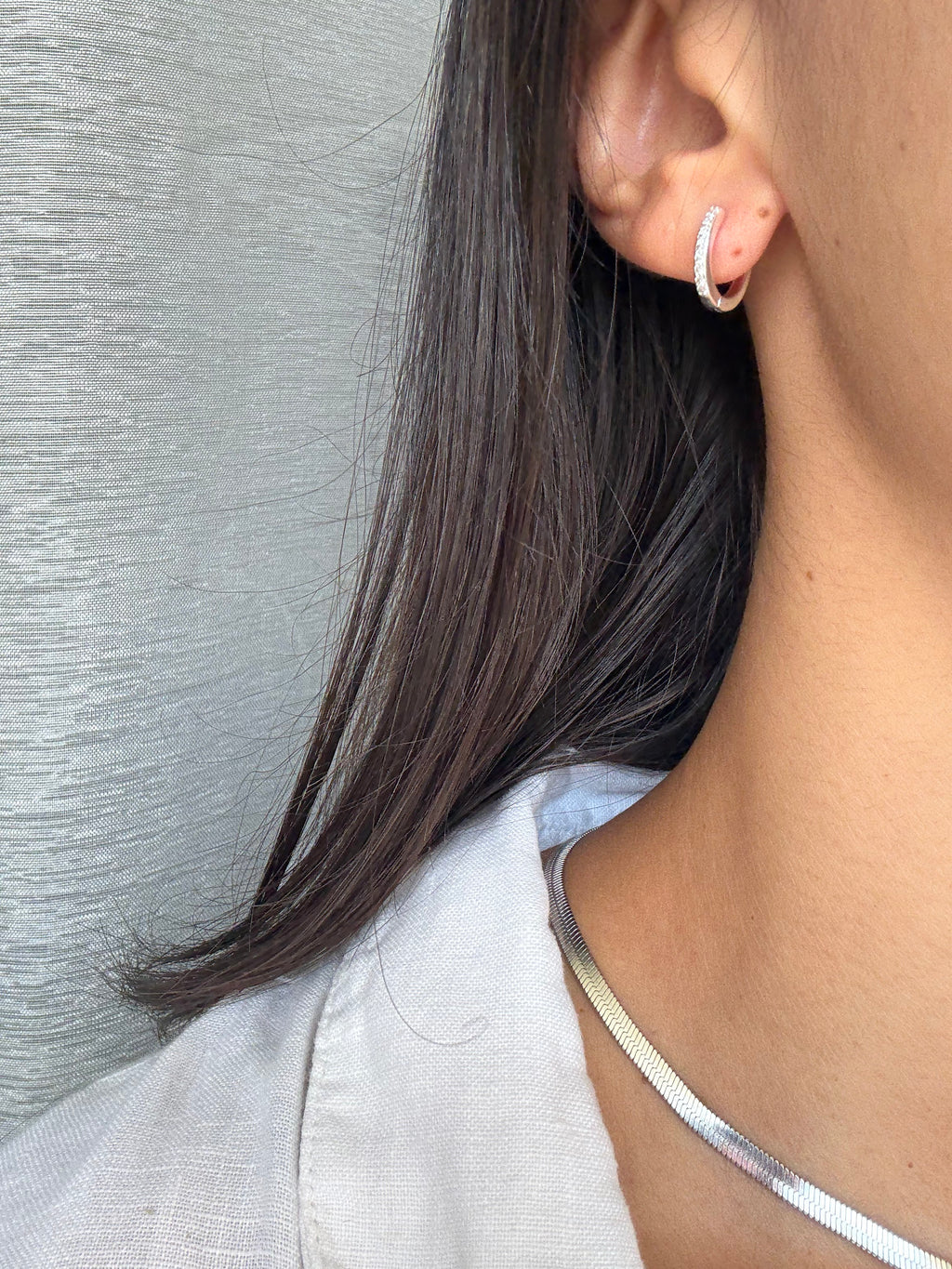 Orecchini Lunaire Silver Medium