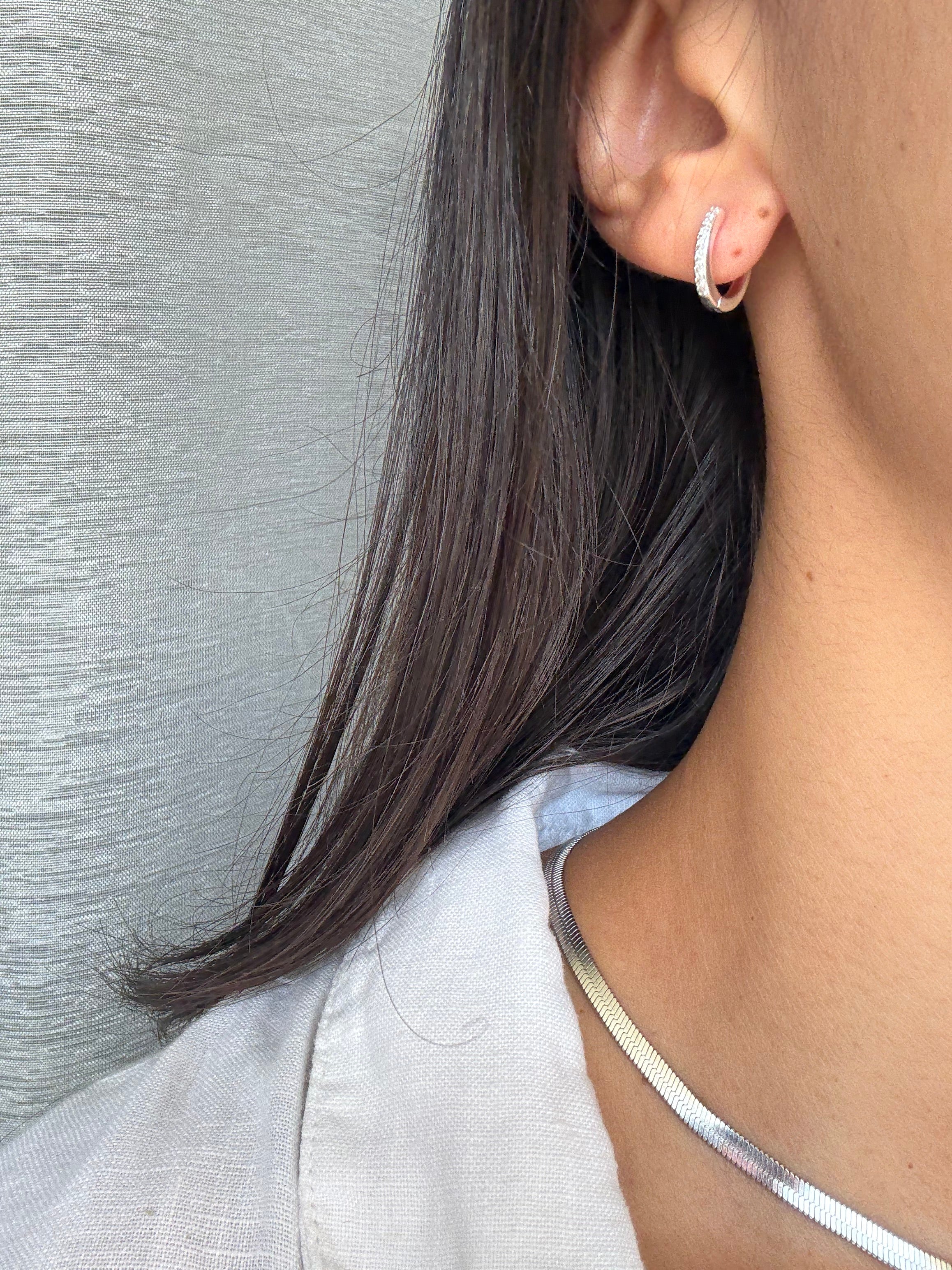 Orecchini Lunaire Silver Medium