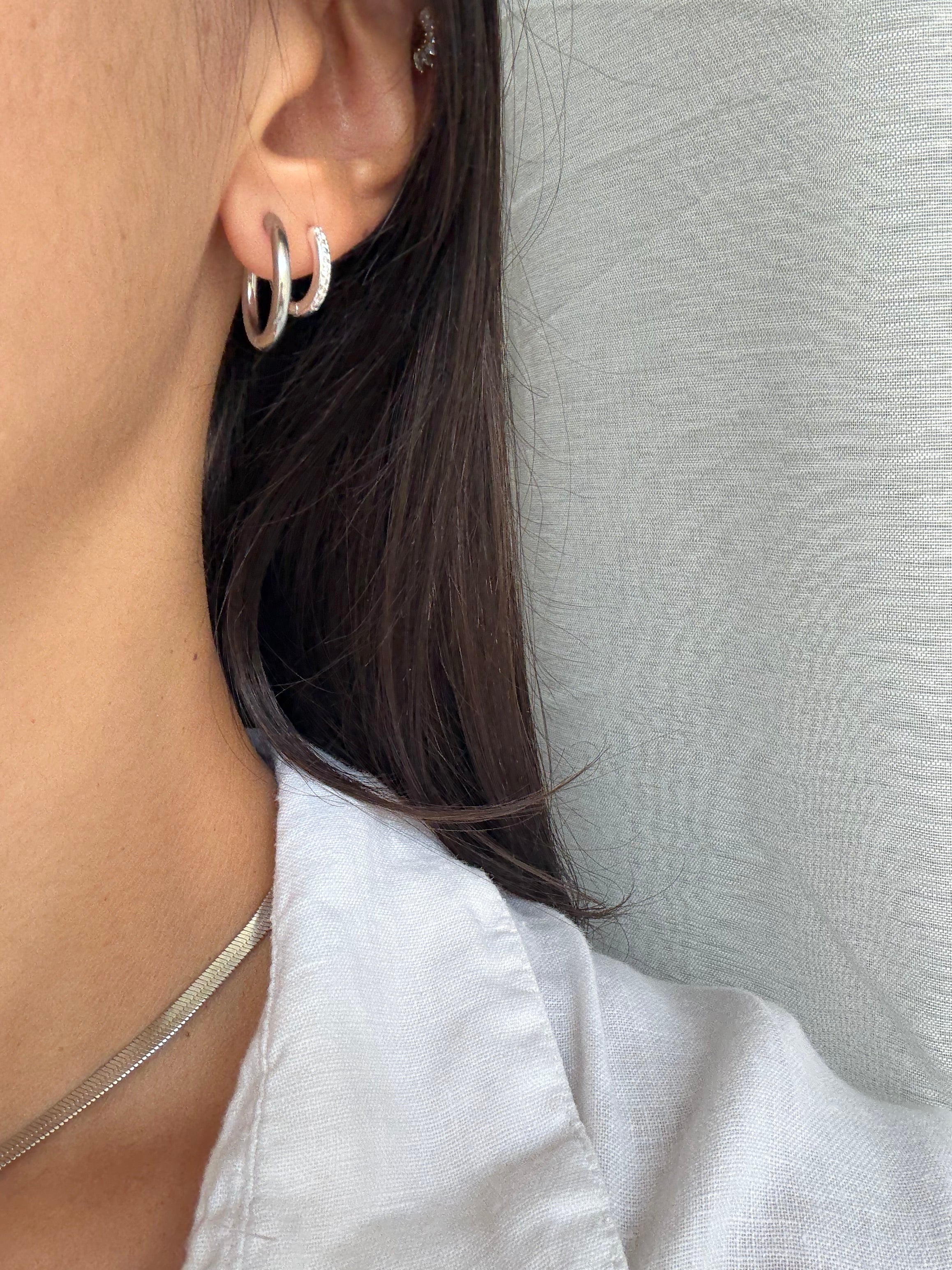 Orecchini Pure Loop Silver