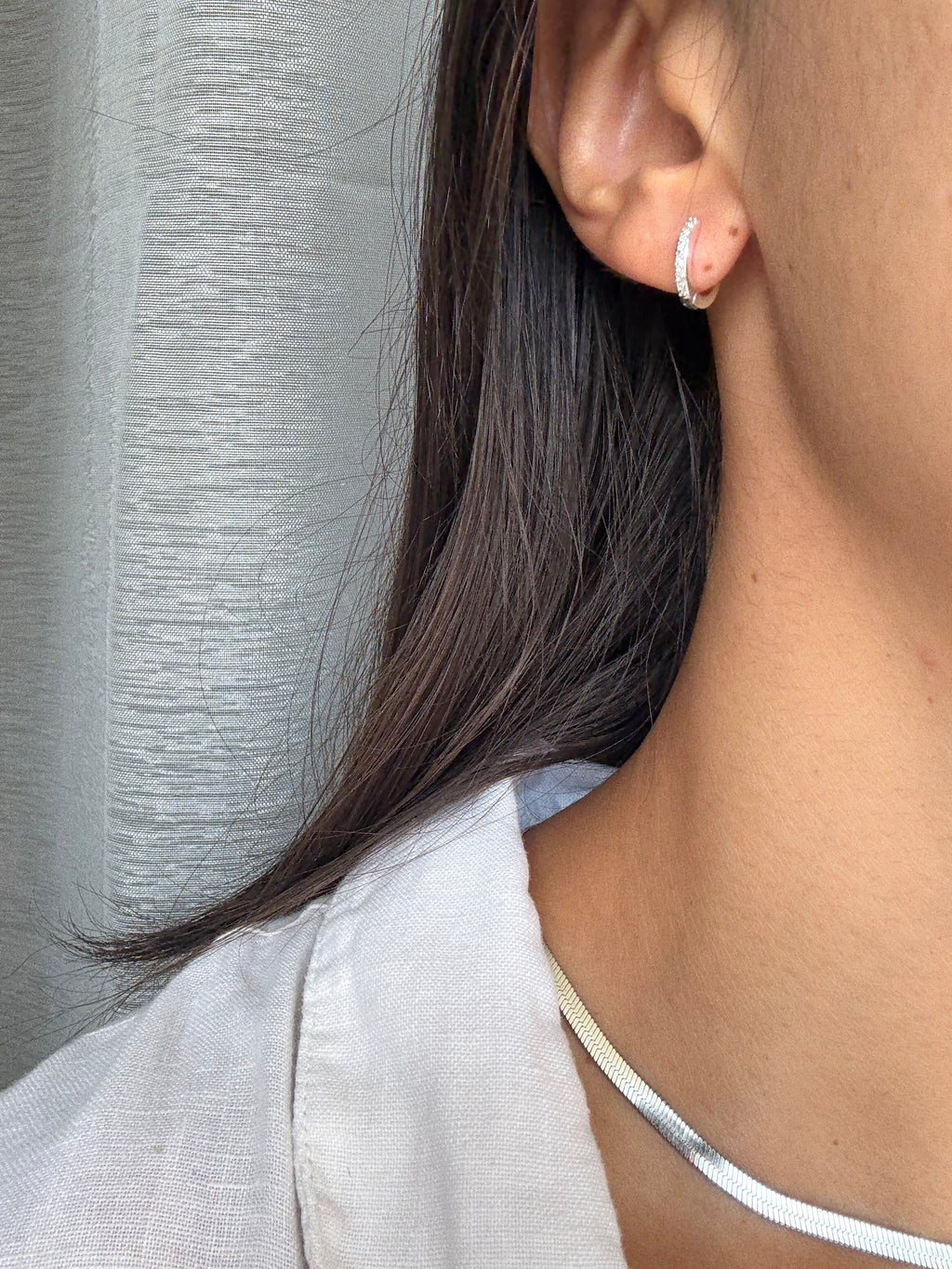 Orecchini Lunaire Silver Small