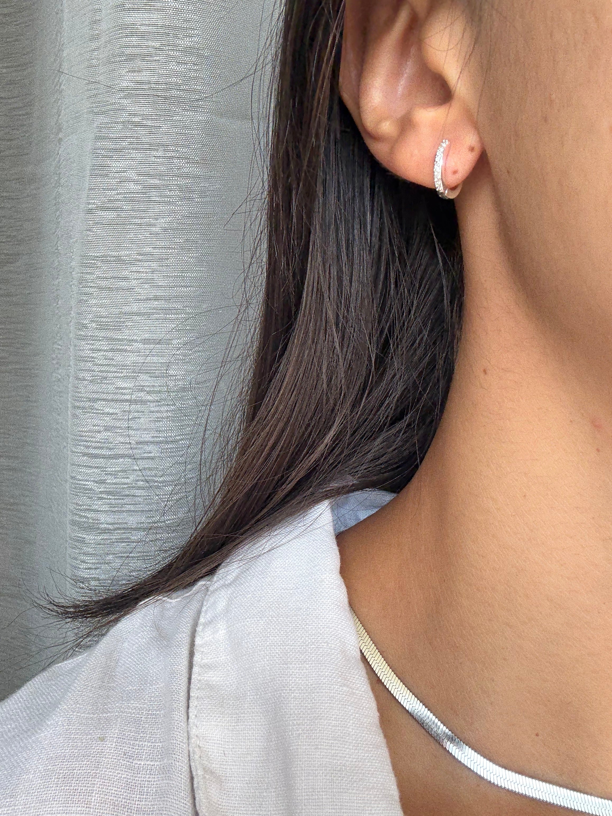 Orecchini Lunaire Silver Small