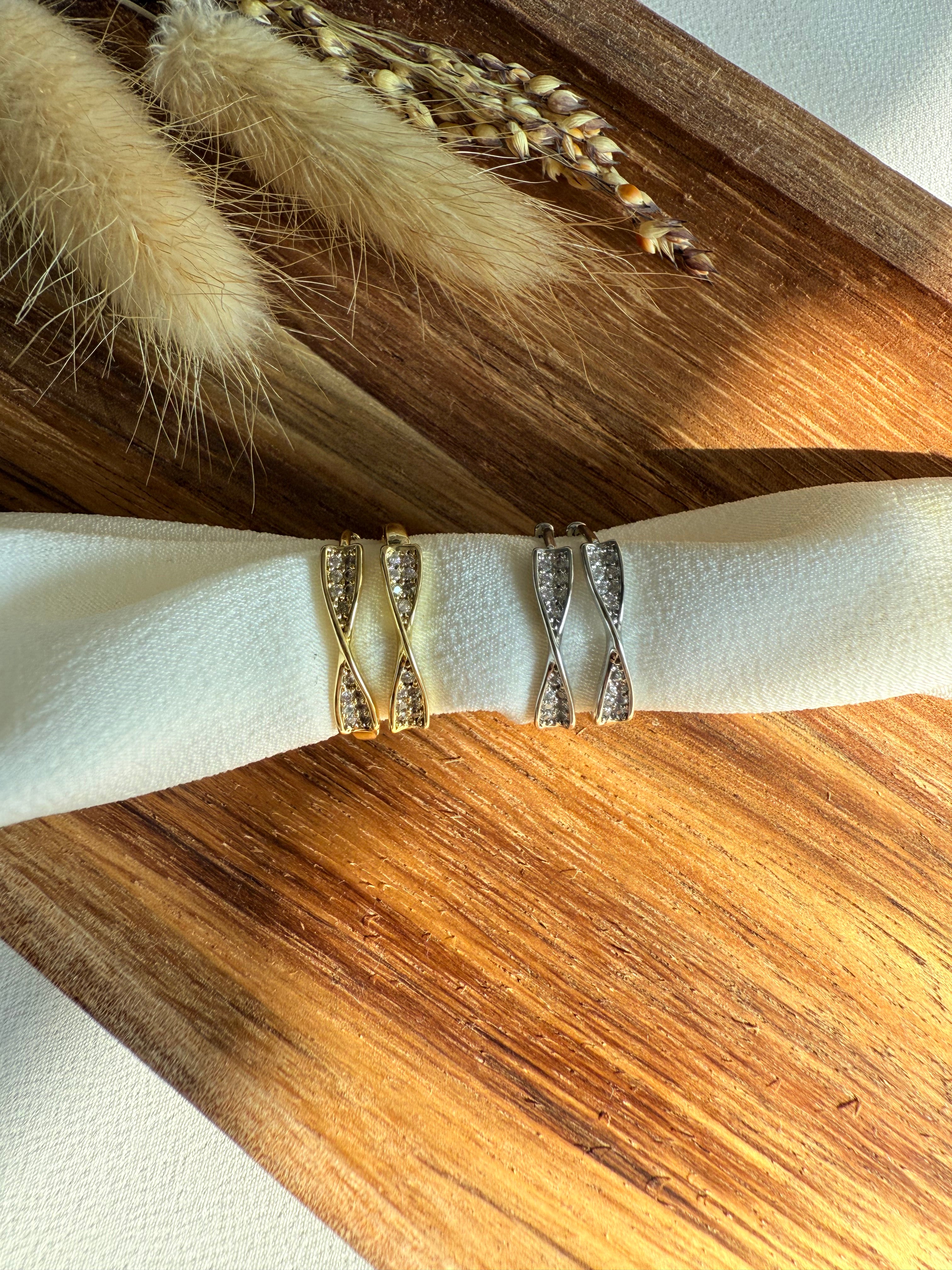 Orecchini Sparkly Twist