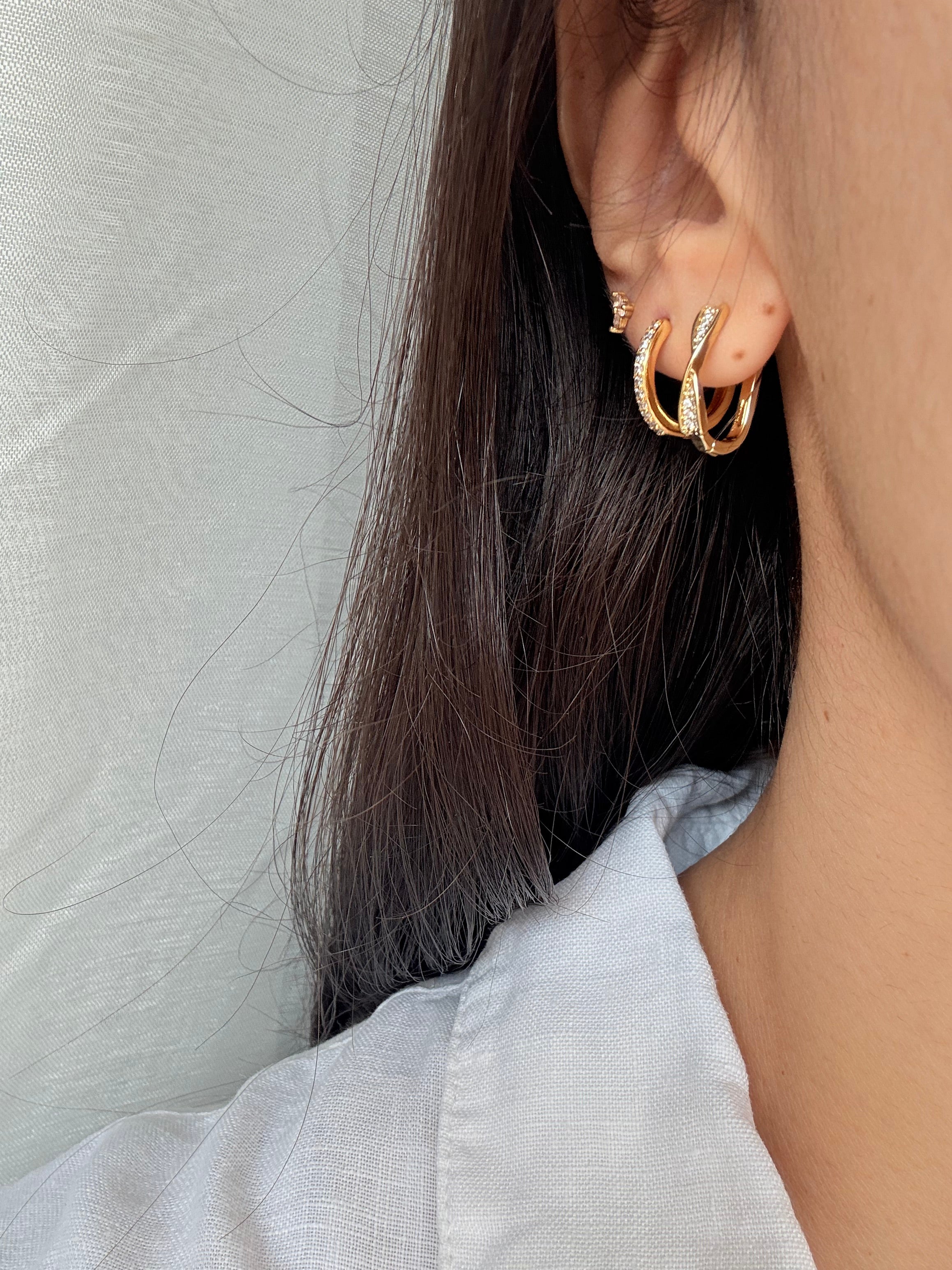 Orecchini Sparkly Twist