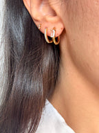 Orecchini Hoop Sparkly Shape