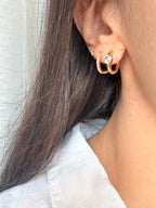 Orecchini Hoop Sparkly Shape