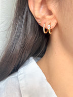 Orecchini Hoop Sparkly Shape