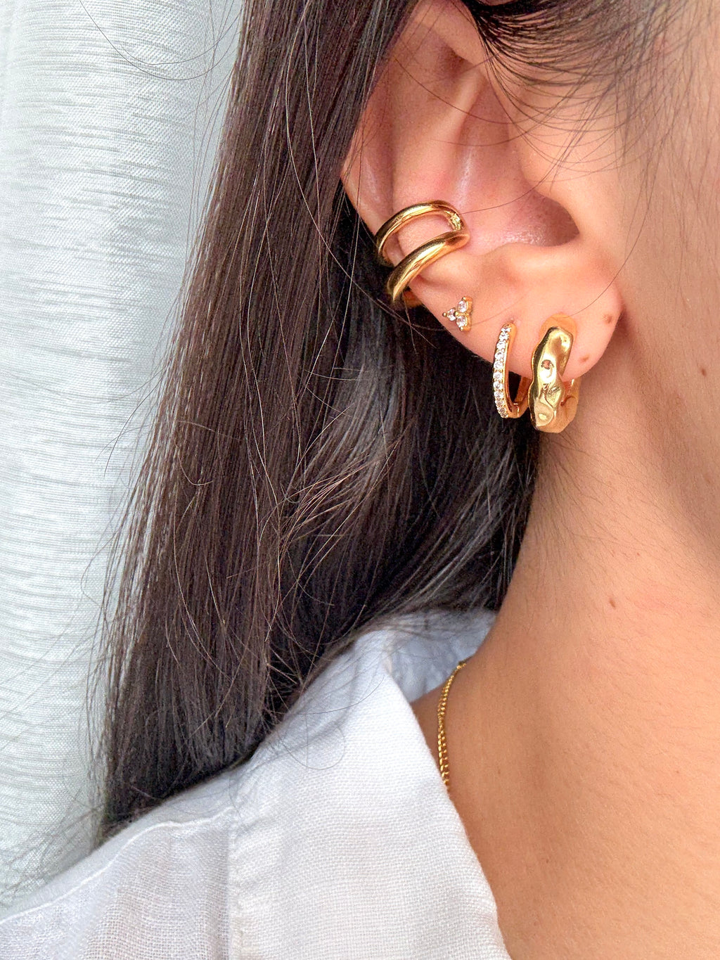 Orecchino Cuff Double