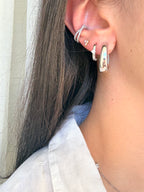 Orecchino Cuff Sparkly Cross