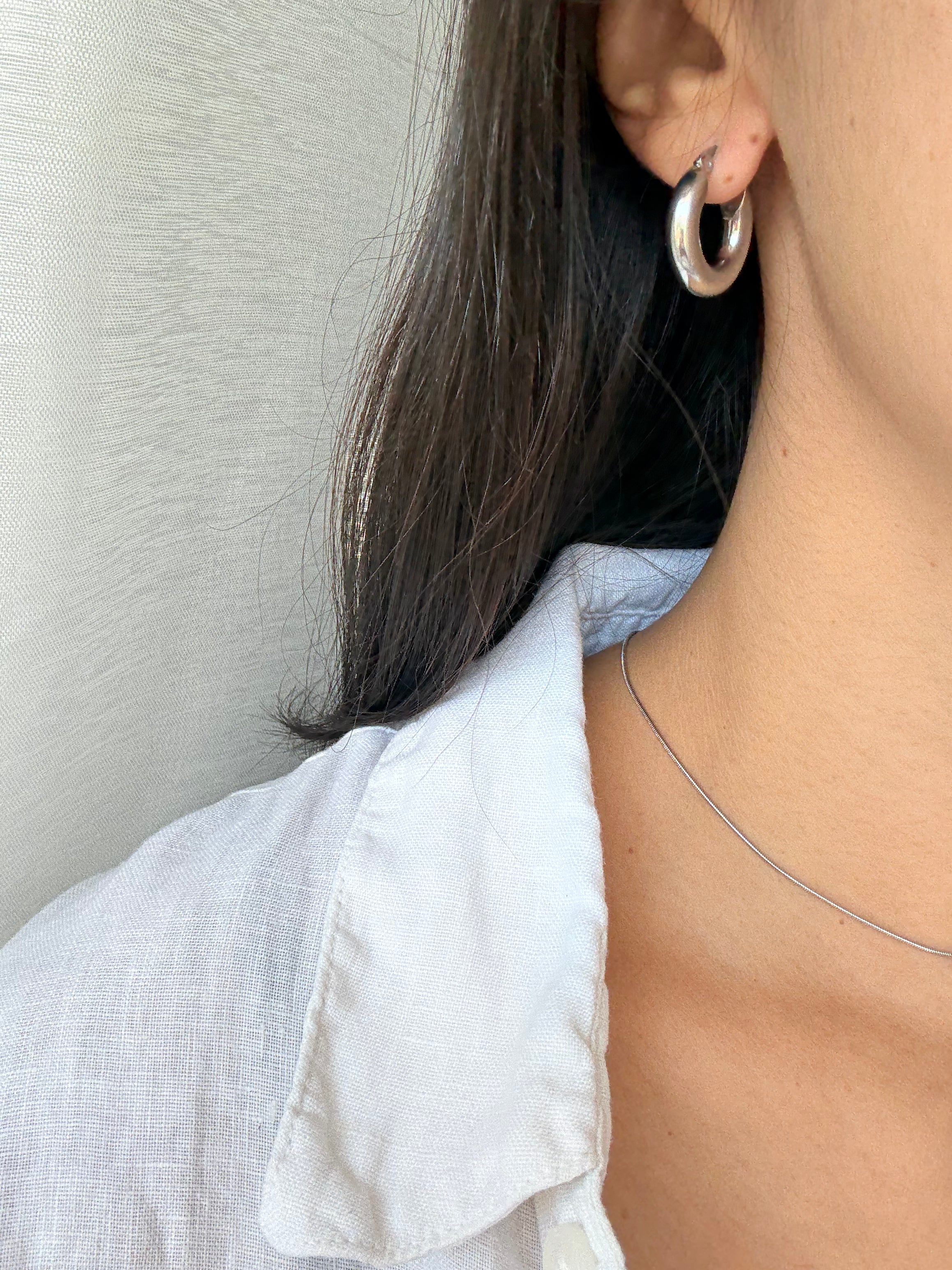 Orecchini Hoop Boldie Silver