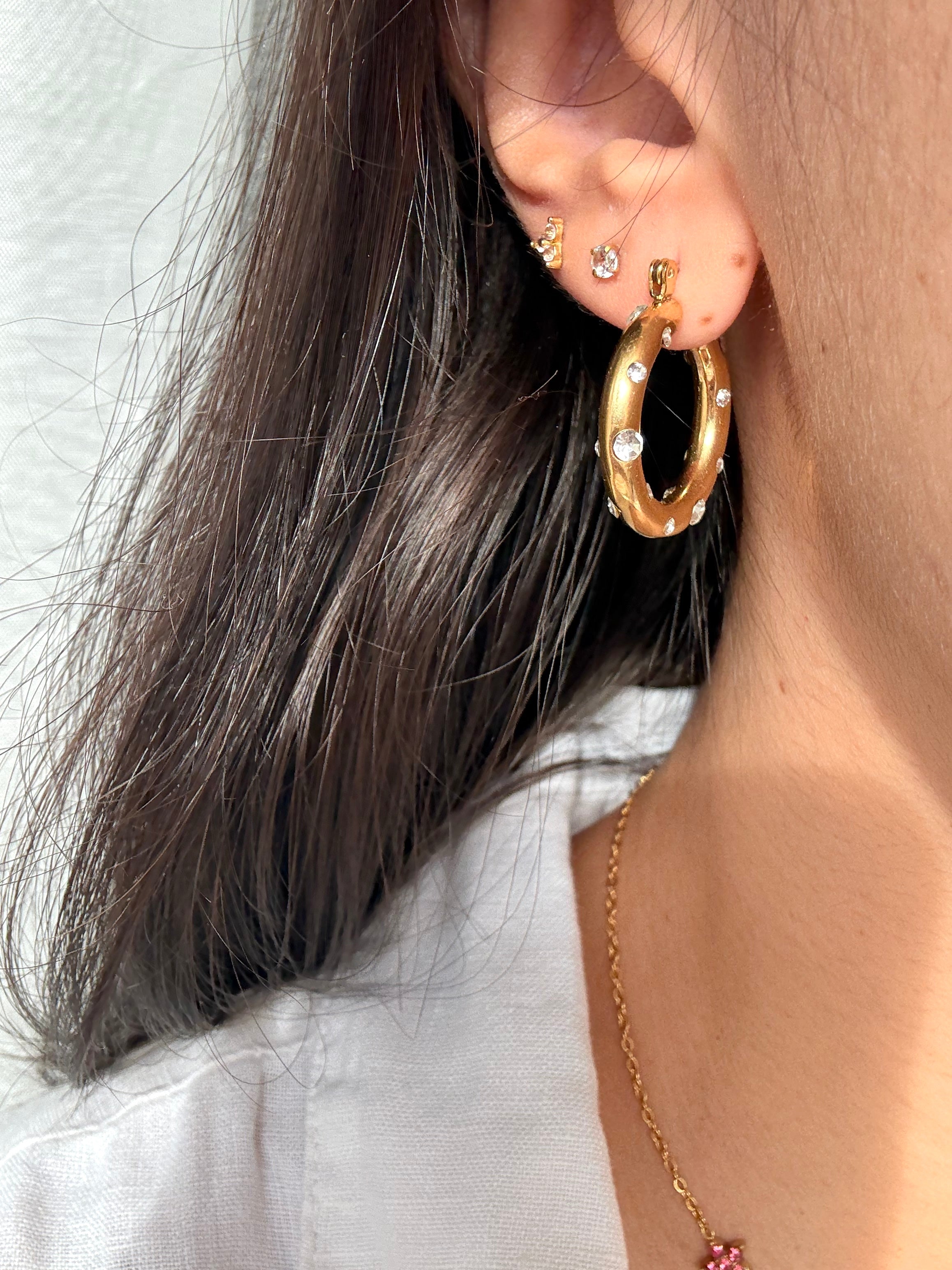 Orecchini Hoop Shine