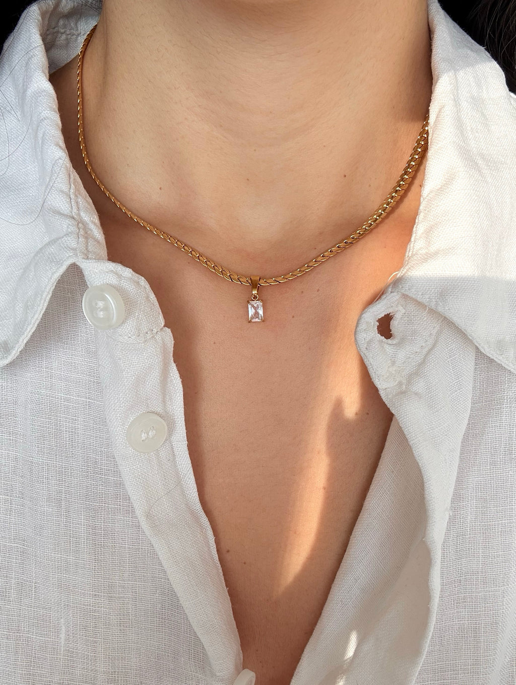 Collana Bold Baguette