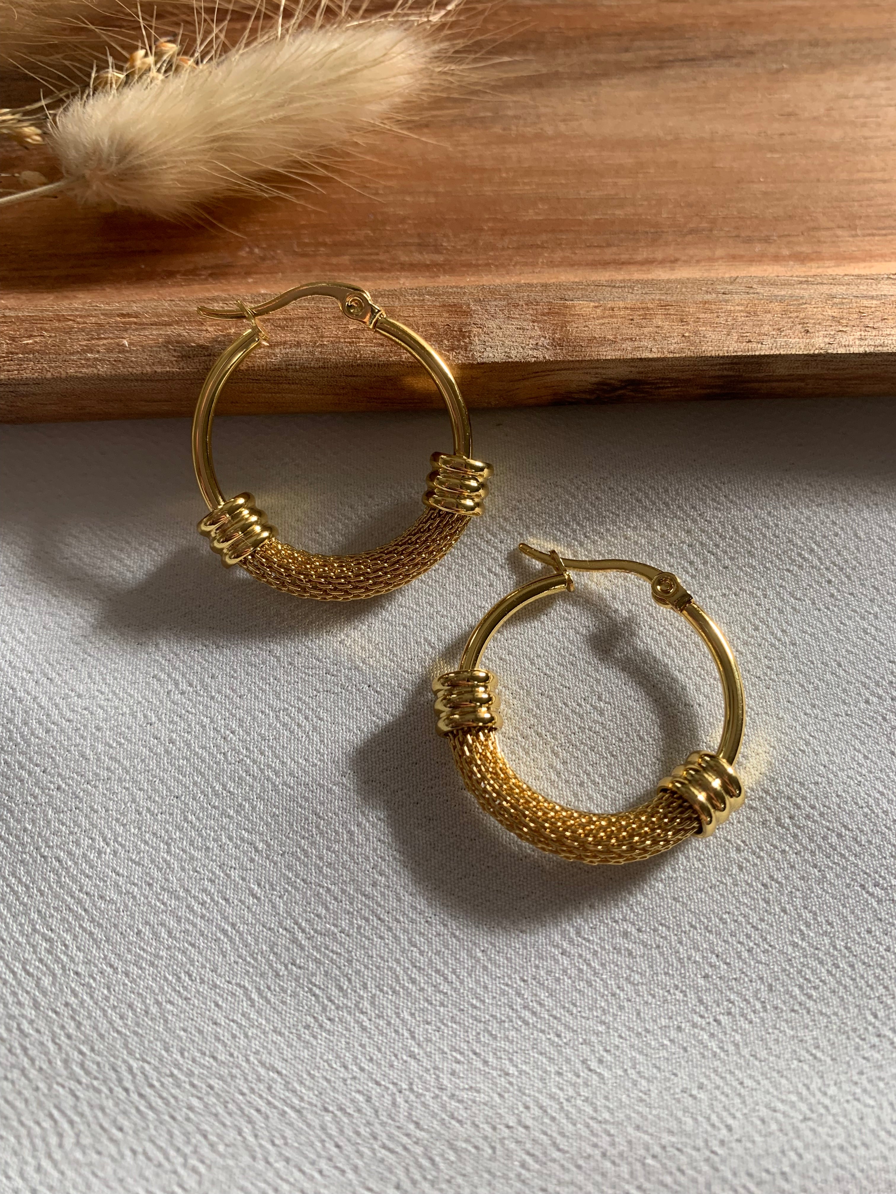 Orecchini Hoop Mesh