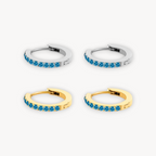 Orecchini Hoop Lunaire Color