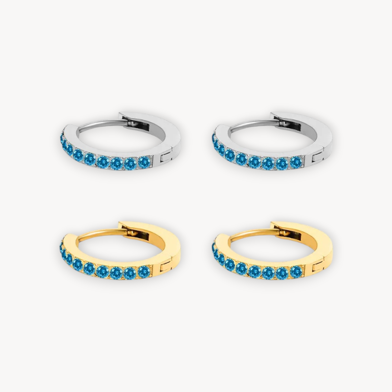 Orecchini Hoop Lunaire Color