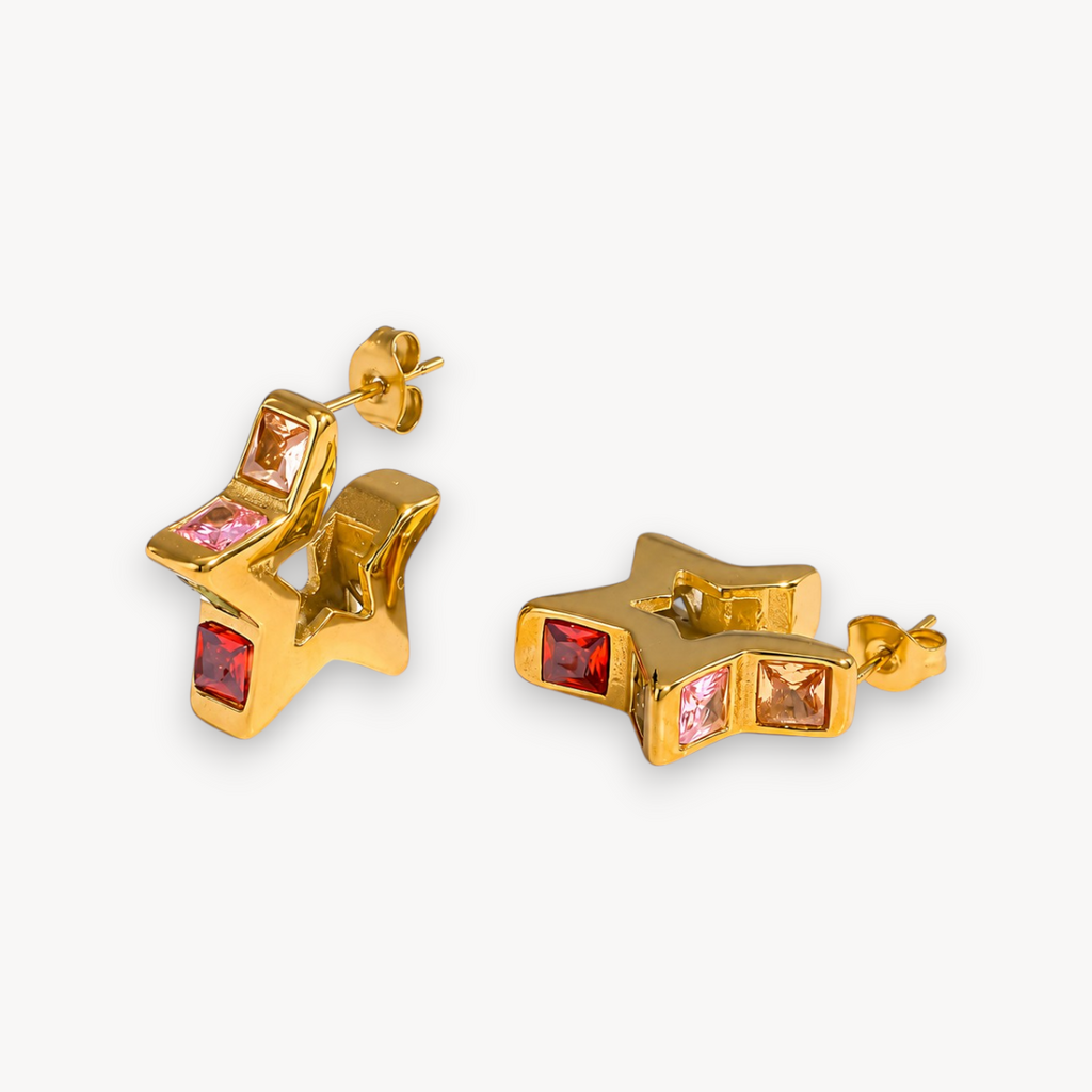Orecchini Rainbow Star