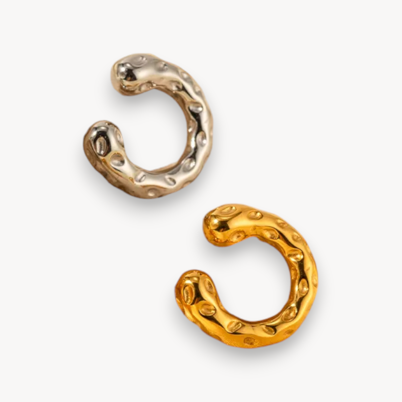 Orecchino Cuff Bold Martellato