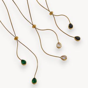 Collana Double Drop · Verde