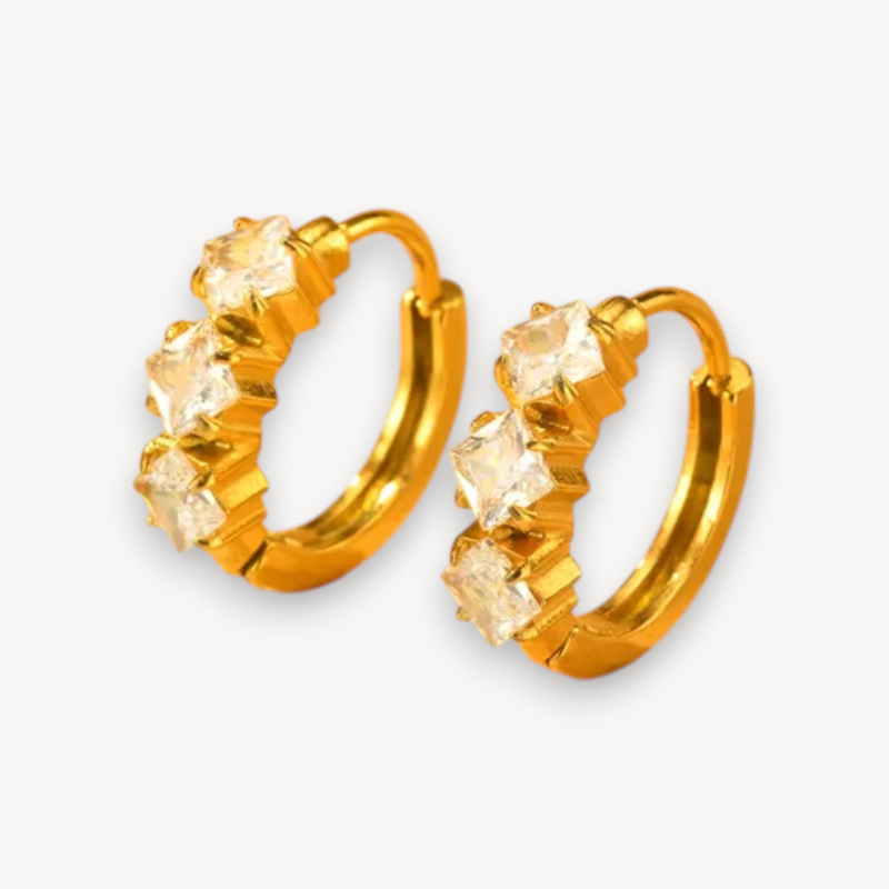 Orecchini Hoop Crystal