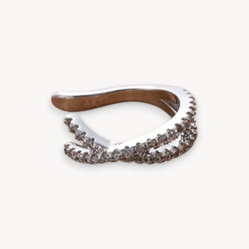 Orecchino Cuff Sparkly Cross