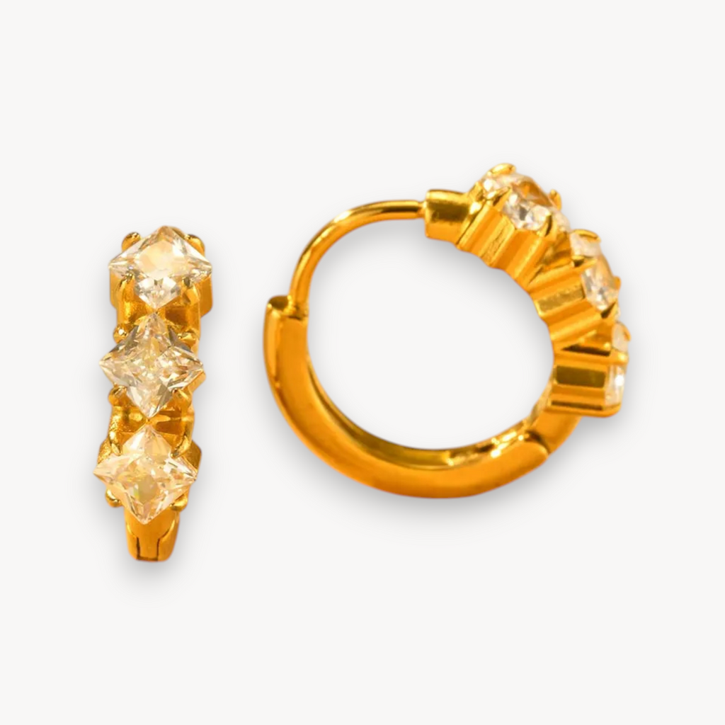 Orecchini Hoop Crystal