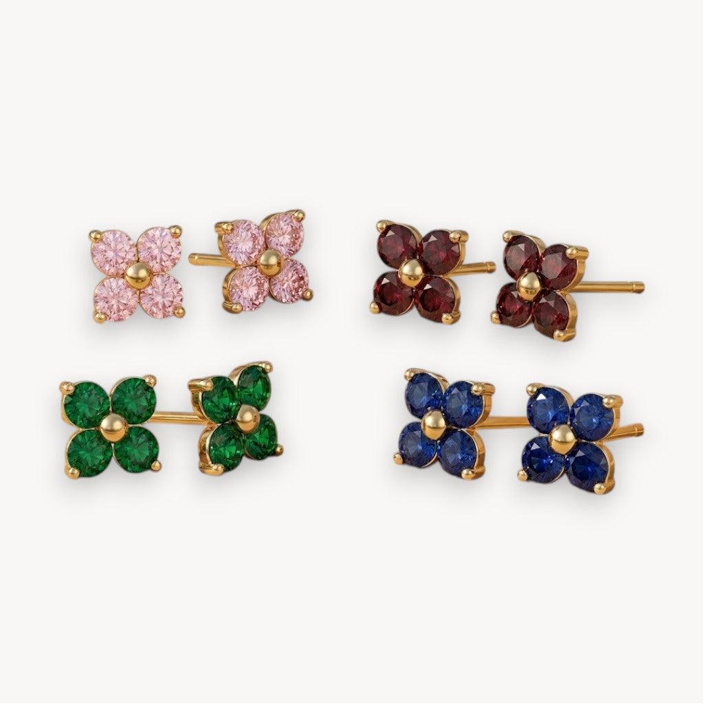 Orecchini Tiny Bloom Crystal