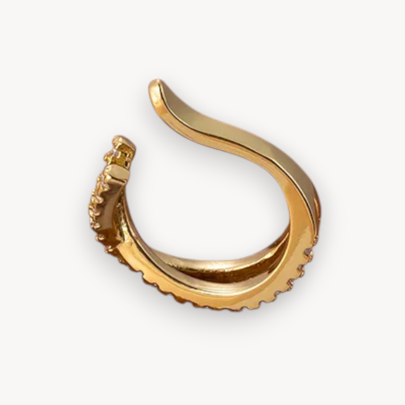 Orecchino Cuff Sparkly Cross