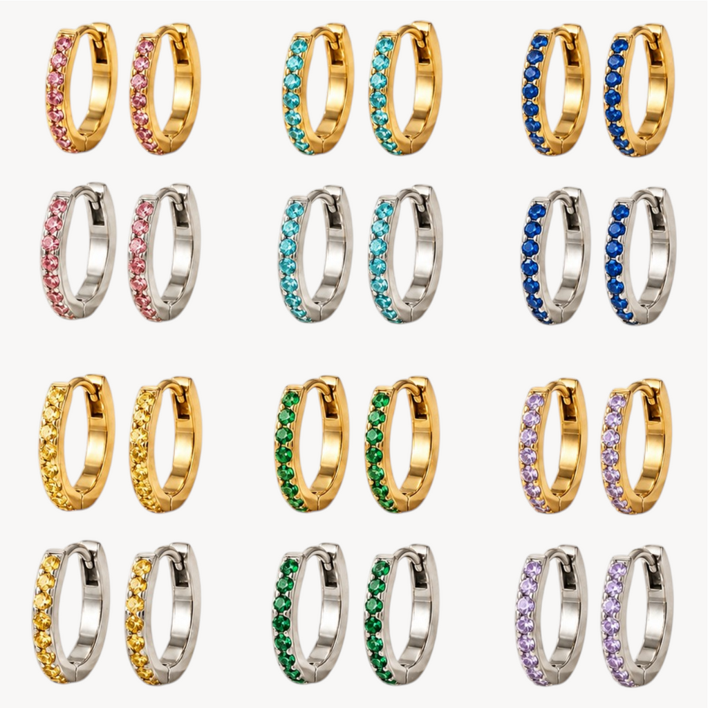 Orecchini Hoop Lunaire Color