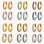 Orecchini Hoop Lunaire Color